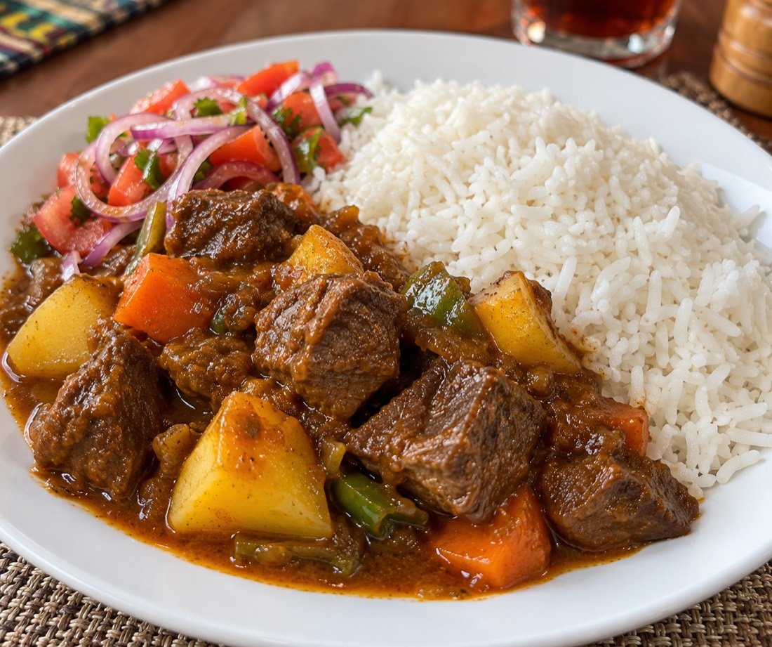 Mchuzi wa Nyama na Wali